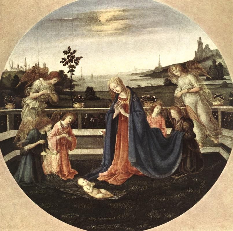 Filippino Lippi Adoration of the Child